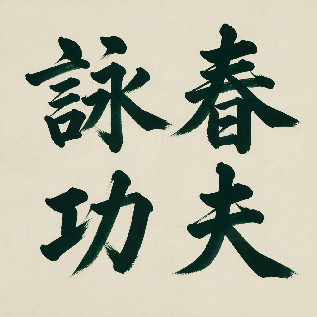 Wing Chun calligraphy mark used at Akron Wing Chun